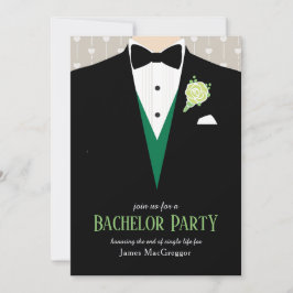 Bachelor-Party-Smoking-Rose Einladung