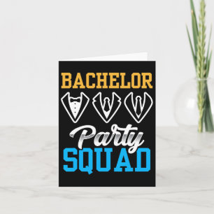 Bachelor Party Squad Bridge Team Groom 1 Karte