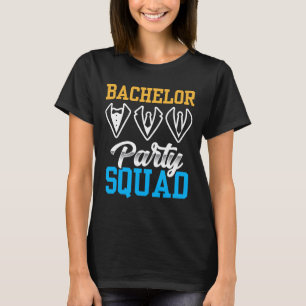 Bachelor Party Squad Bridge Team Groom T-Shirt