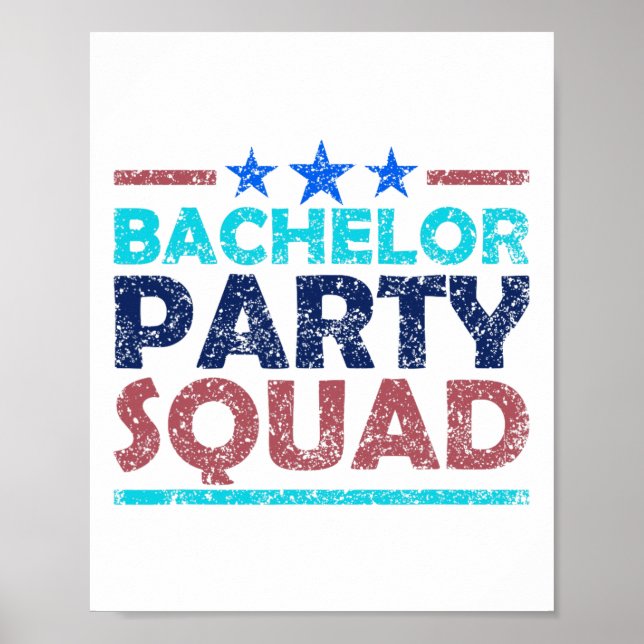 Bachelor Party Squad Team Bridge Groom 2 Poster (Vorne)