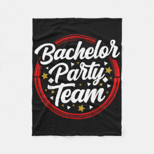 Bachelor Party Team Bride Groom _2 Fleecedecke