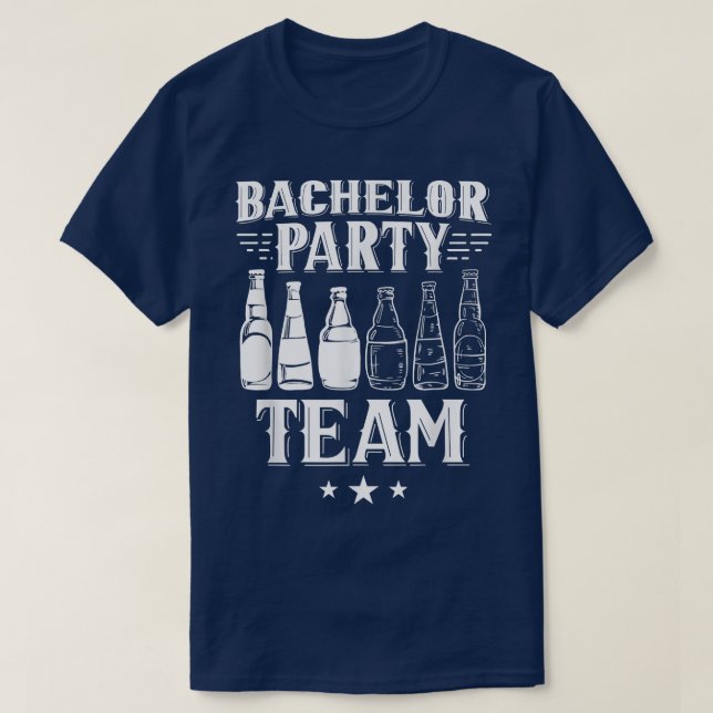 Bachelor Party Team Groom Bride129 T-Shirt (Design vorne)