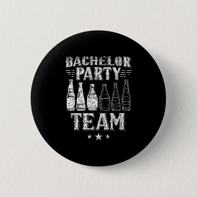 Bachelor Party Team Groom Bride _3 Button (Vorderseite)