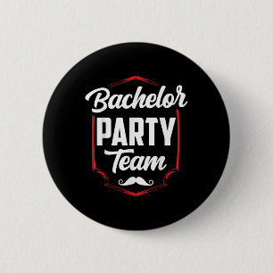 Bachelor Party Team Groom Bride Button