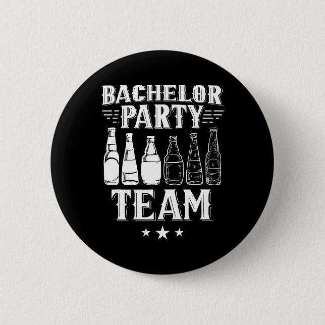 Bachelor Party Team Groom Bridge 1 Button (Vorderseite)