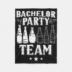 Bachelor Party Team Groom Bridge 1 Fleecedecke