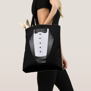 Bachelor Party Trauzeuge Team Groom black tuxedo Tasche