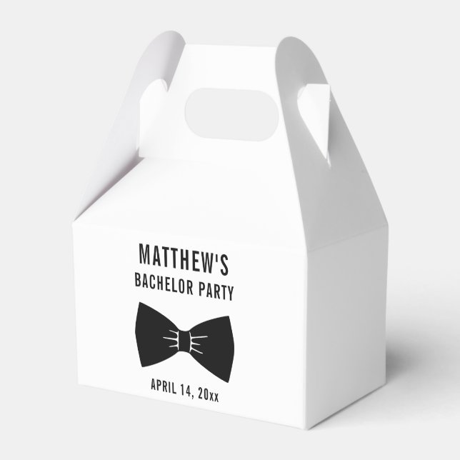 Bachelor Party Tuxedo Bow Krawatte Hochzeit Geschenkschachtel (Vorderseite)