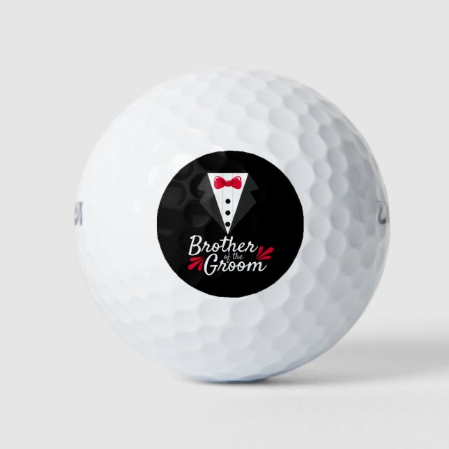 Bachelor Party Wedding Brother of the Bride Golfball (Vorderseite)