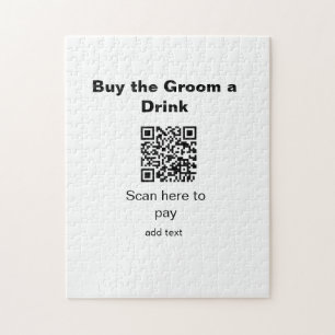 Bachelor QR Scan zu zahlen Bräutigam ein Getränk T