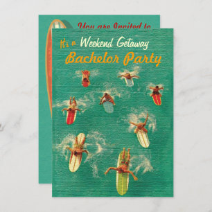 Bachelor Weekend Party Einladung