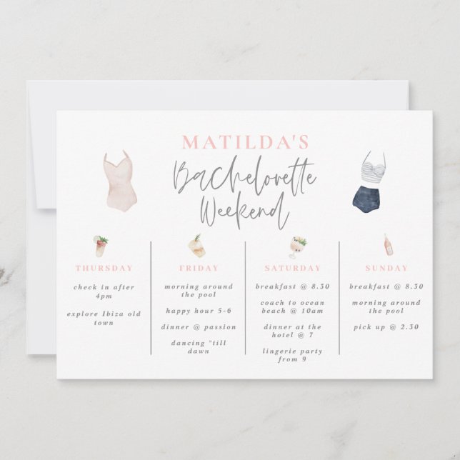 Bacheloretour-Bar am Wochenende (Vorderseite)