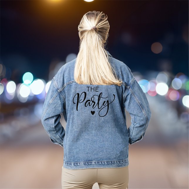Bachelorette (Cute jacket for the bridesmaids and besties bringing the party to the bride's bachelorette)