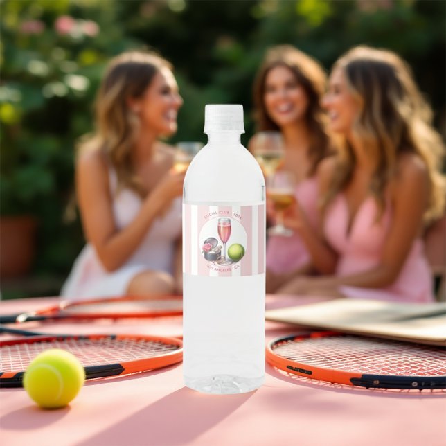 Bachelorette (Social Club Bachelorette Weekend Water Bottle Label)