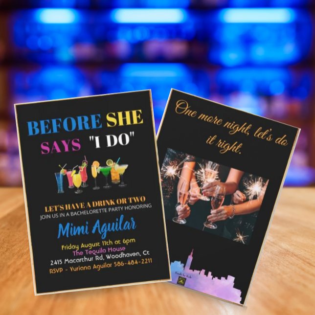 Bachelorette Avant Elle Dit Que Je Fais Invitation (Créateur téléchargé)
