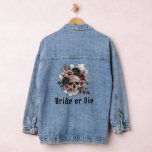 Bachelorette-Bachelorette-Bachelorette-Brille oder Jeansjacke<br><div class="desc">Machen Sie eine kühne Aussage mit unserer "Bride or Die" Blumen Skull Chic Gothic Bachelorette Denim Jacket! Diese stilvolle Jacke zeichnet sich durch ein wunderschön detailliertes Blumenschädel-Design aus, das perfekt für die Braut ist, die eine Touch gotischer Eleganz Liebe. Ideal für Junggeselinnen-Abschied oder als einzigartiger Sake kombiniert diese Denim-Jacke edgy...</div>