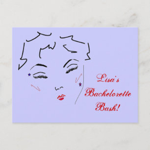 Bachelorette Bash Postkarte