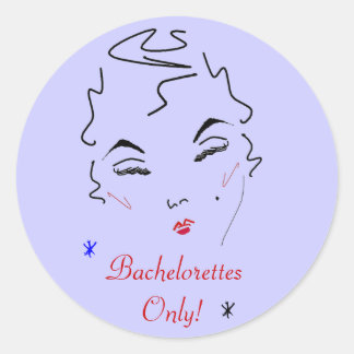 Bachelorette Bash Runder Aufkleber