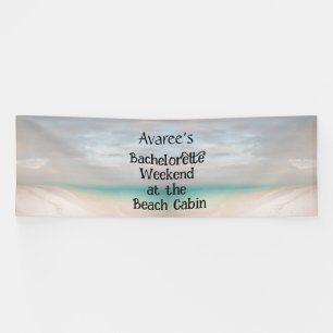 Bachelorette Beach Party à la bannière Cabine