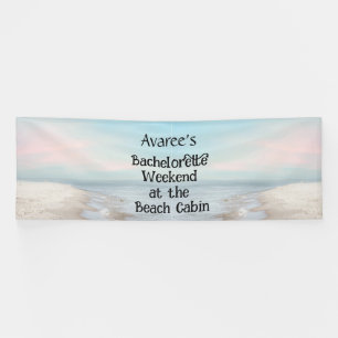 Bachelorette Beach Party à la bannière Cabine