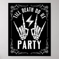 Bachelorette bis zum Tod tun uns Party Skeletthand