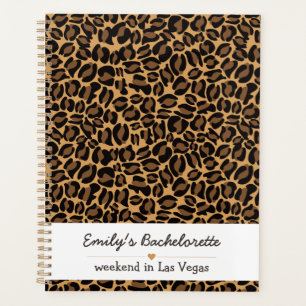 Bachelorette Bride Boujee Trendy Leopard Print Planer