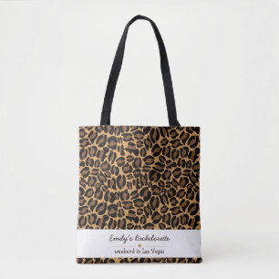 Bachelorette Bride Boujee Trendy Leopard Print Tasche
