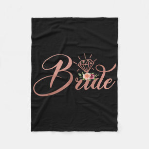 Bachelorette Bride Bridal Polterabend Gift Flor Fleecedecke