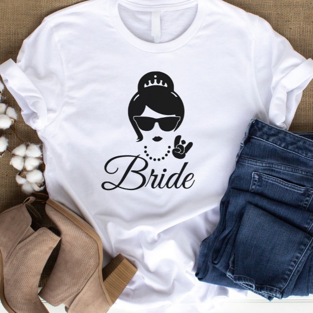 Bachelorette Bride T-Shirt (elgant leady future birde t-shirt)