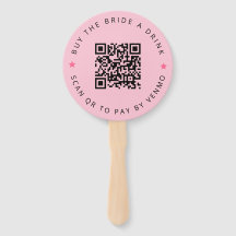 Bachelorette Buy The Bride A Drink Pink QR Code 
