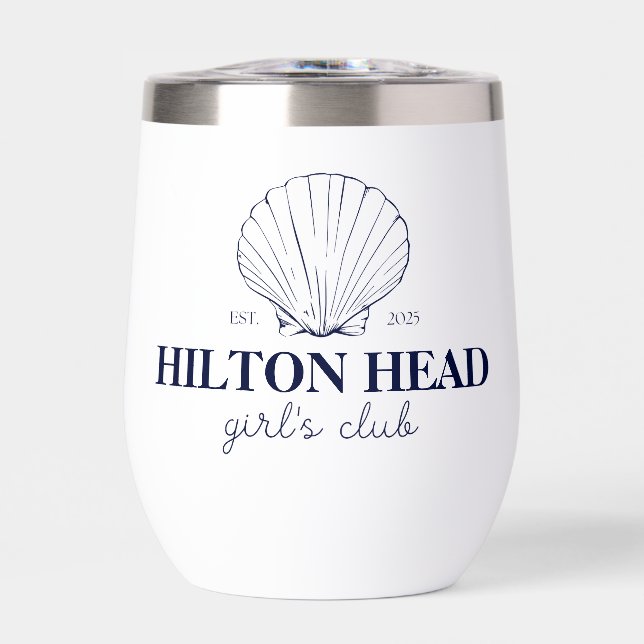 Bachelorette Côtière Fête Vin Thermique Tumbler (Avant)