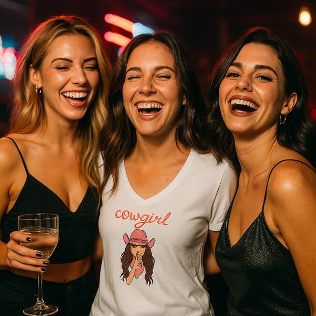 Bachelorette-Cowgirl-Shirt T-Shirt (Von Creator hochgeladen)
