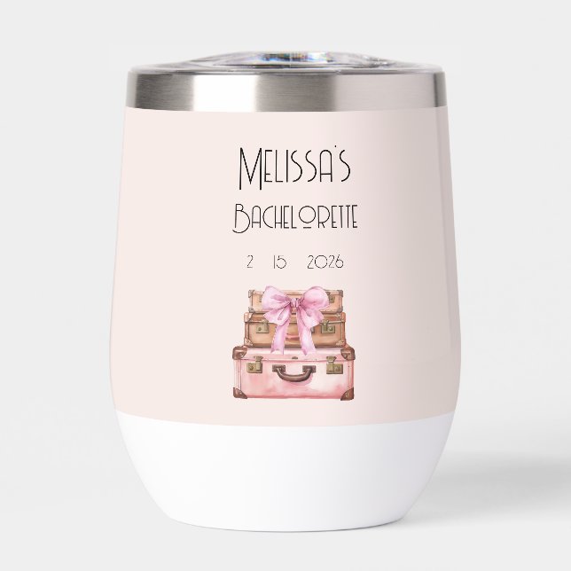 Bachelorette de mariage rose vif (Avant)