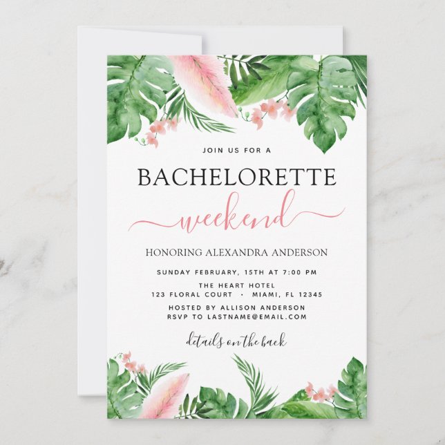 Bachelorette Einladung (Vorderseite)
