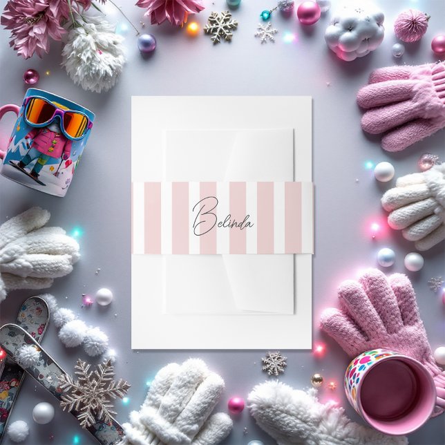 Bachelorette Einladungsbanderole (Bachelorette Weekend Social Club Invitation Belly Band)