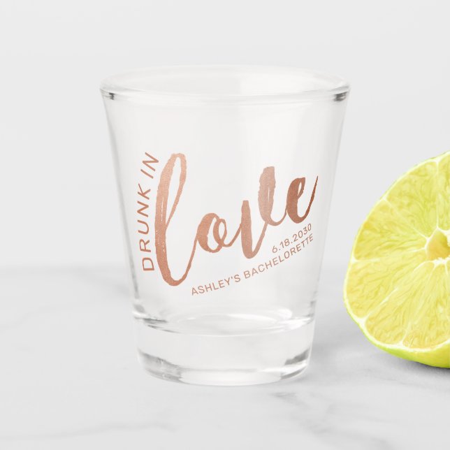 Bachelorette-Favoriten, Betrunken in Liebe, benutz Schnapsglas (Vorderseite)