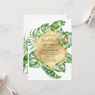 Bachelorette Foliage Tropical Invitation