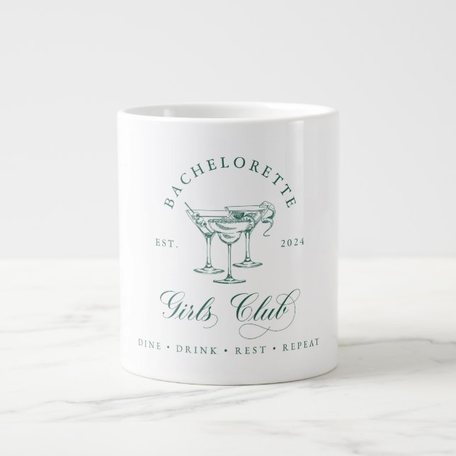 Bachelorette Girl's Club Jumbo Tasse (Vorderseite)