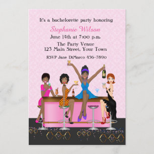 Bachelorette Girl's Night Out, Afroamerikaner Einladung