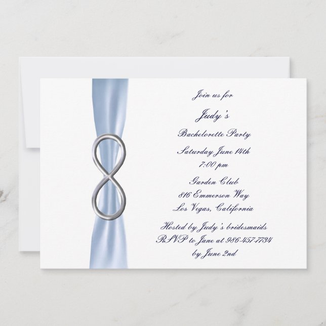 Bachelorette Infinity Bachelorette Invitation (Devant)