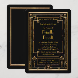 Bachelorette, invitation à la fête, grand Gatsby, 