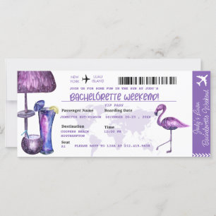 Bachelorette   Invitations de parties tropicales