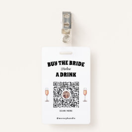Bachelorette kauft die Braut ein Abzeichen mit QR- Ausweis