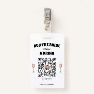 Bachelorette kauft die Braut ein Abzeichen mit QR- Ausweis
