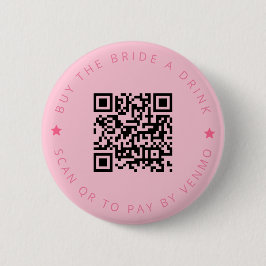Bachelorette kauft die Braut einen Trinkrosa QR-Co Button