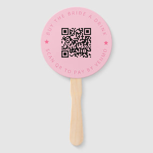 Bachelorette kauft die Braut einen Trinkrosa QR-Co Fächer