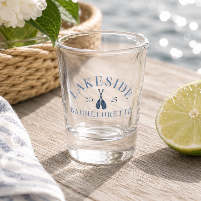 Bachelorette-Klassik Schnapsglas (Classic Lake Bachelorette Girls Weekend Shot Glass)