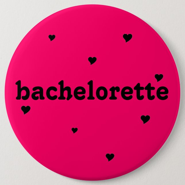 "bachelorette" Knopf Button (Vorderseite)