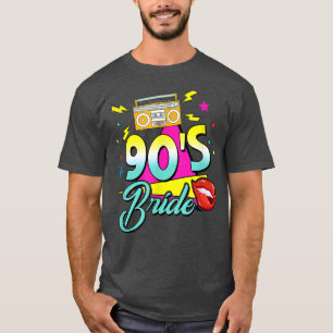 Bachelorette Ma 90's Bride & Bridesmaids 90er Jahr T-Shirt