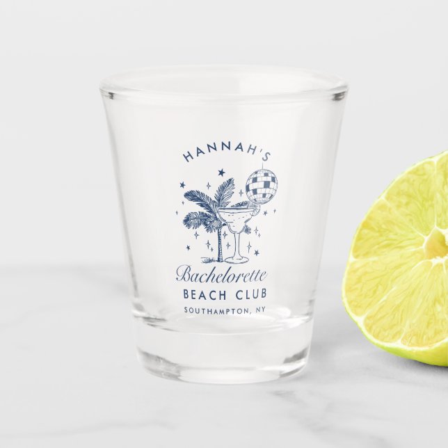 Bachelorette Moderne Rétro Week-end Fête de verre (Devant)